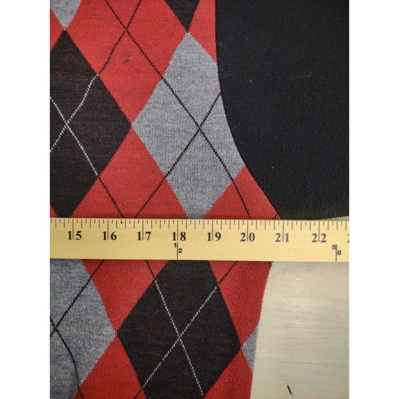Vintage 90s Phat Farm Argyle Quarter Zip Sweater Size Medium Hip Hop Street Cool - Picture 4 of 6